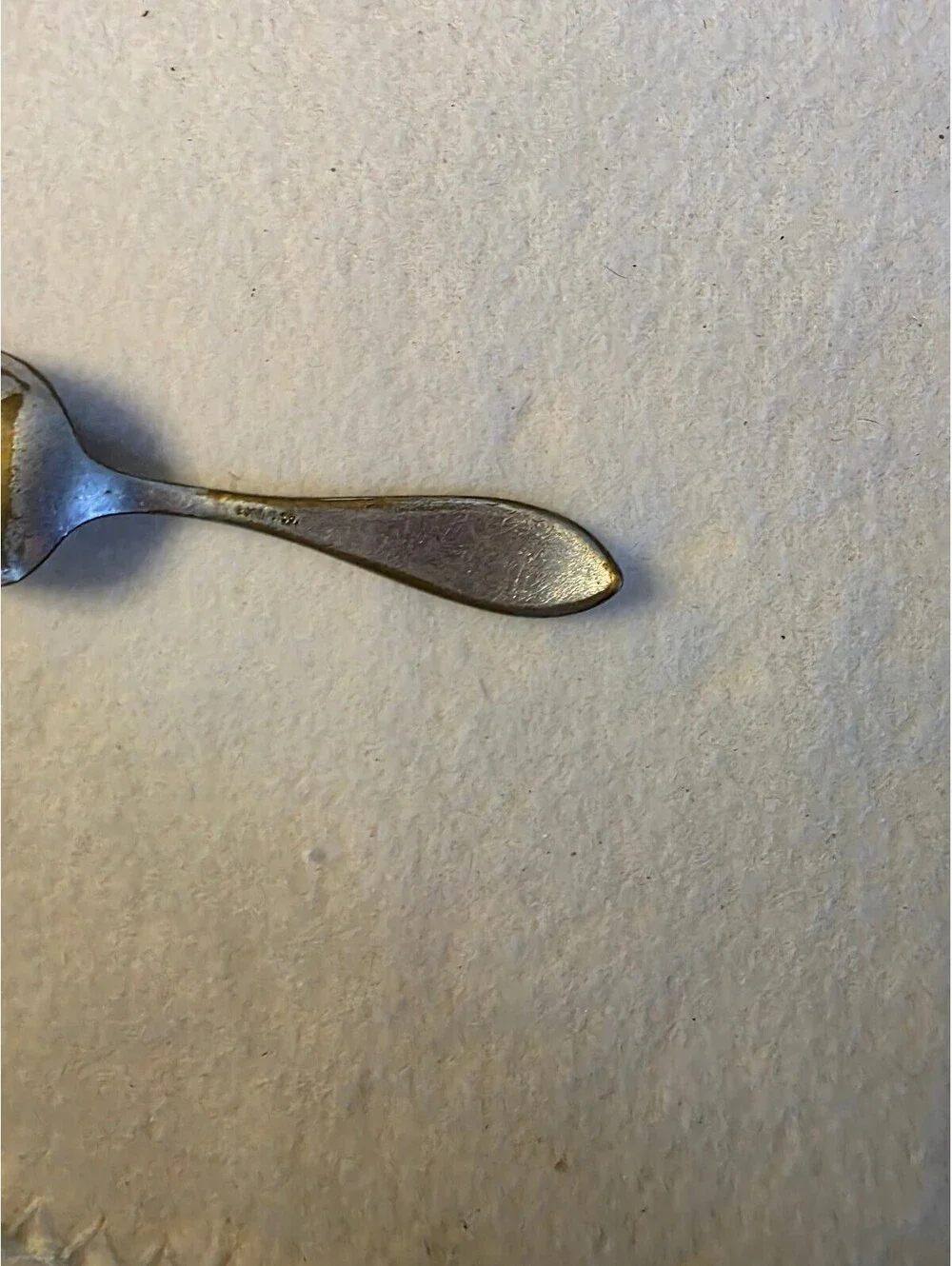 Vintage Oneida Rogers Floral Silverplate Baby Spoon 4.25 Inch 1930s